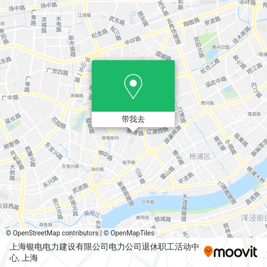 上海银电电力建设有限公司电力公司退休职工活动中心地图