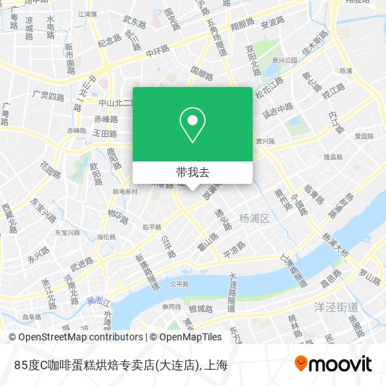 85度C咖啡蛋糕烘焙专卖店(大连店)地图