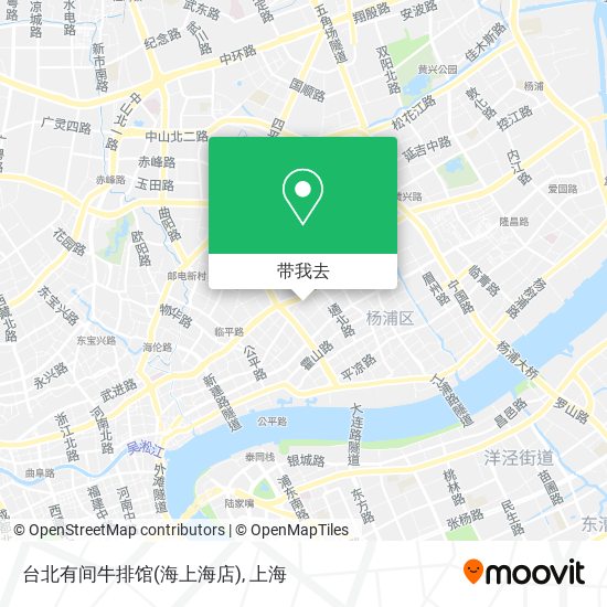 台北有间牛排馆(海上海店)地图