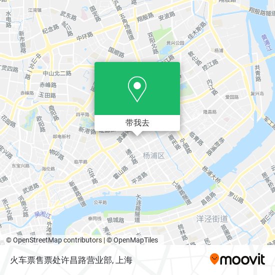 火车票售票处许昌路营业部地图