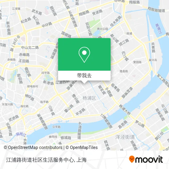 江浦路街道社区生活服务中心地图