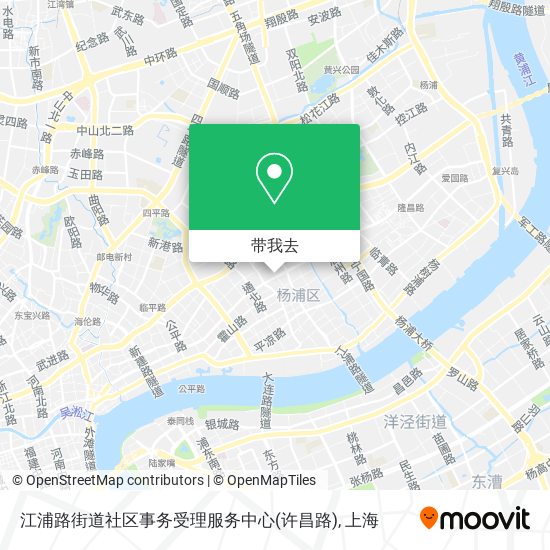 江浦路街道社区事务受理服务中心(许昌路)地图