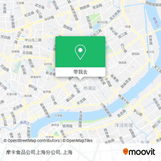 摩卡食品公司上海分公司地图