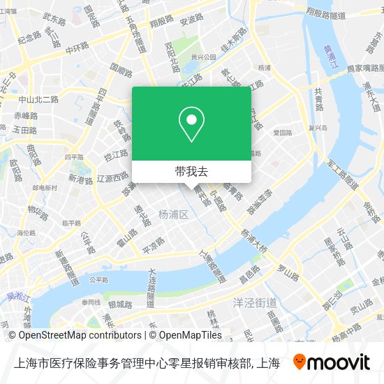 上海市医疗保险事务管理中心零星报销审核部地图