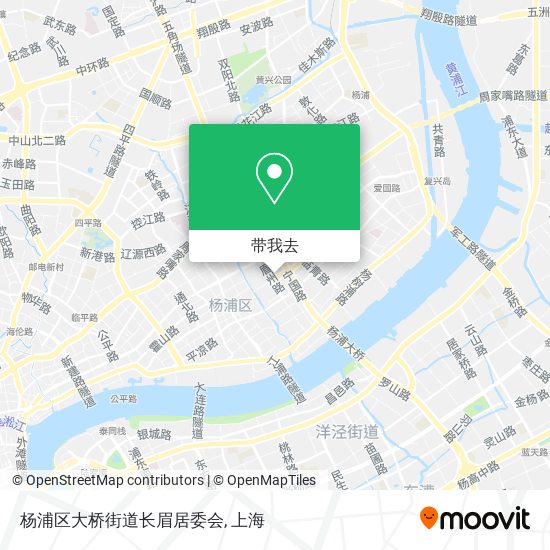 杨浦区大桥街道长眉居委会地图