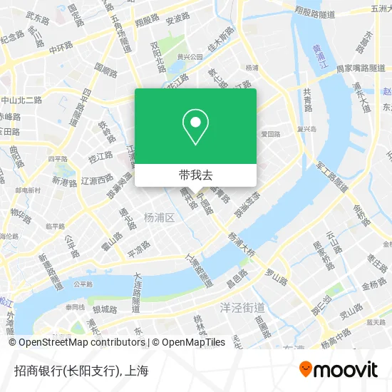 招商银行(长阳支行)地图