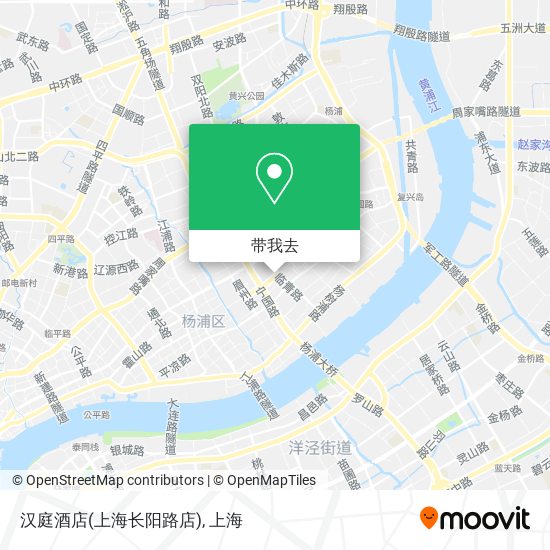 汉庭酒店(上海长阳路店)地图