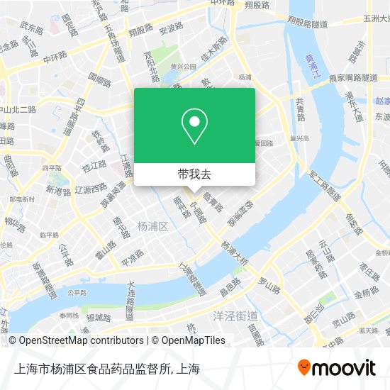 上海市杨浦区食品药品监督所地图