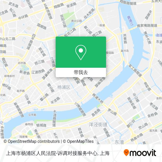 上海市杨浦区人民法院-诉调对接服务中心地图