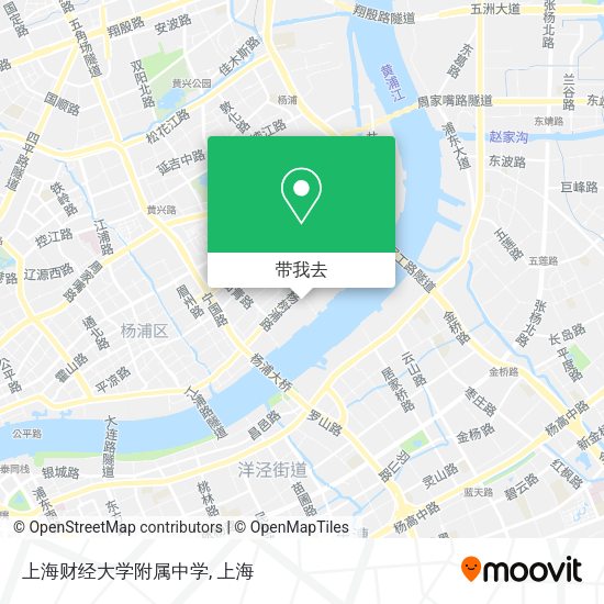 上海财经大学附属中学地图