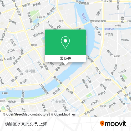 杨浦区水果批发行地图
