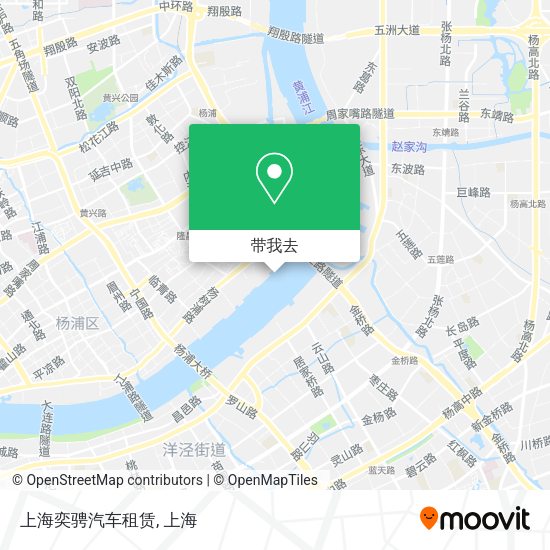 上海奕骋汽车租赁地图