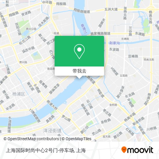 上海国际时尚中心2号门-停车场地图