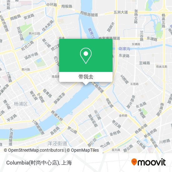 Columbia(时尚中心店)地图