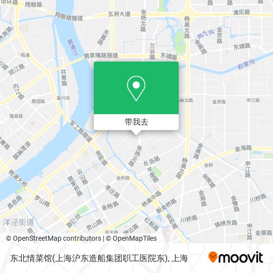 东北情菜馆(上海沪东造船集团职工医院东)地图