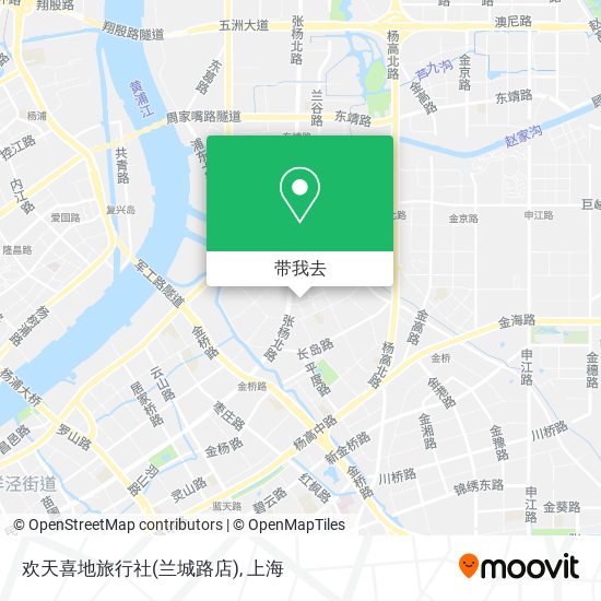 欢天喜地旅行社(兰城路店)地图