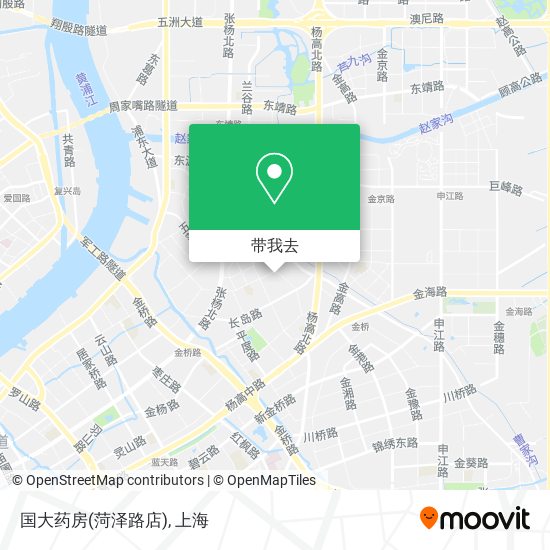 国大药房(菏泽路店)地图