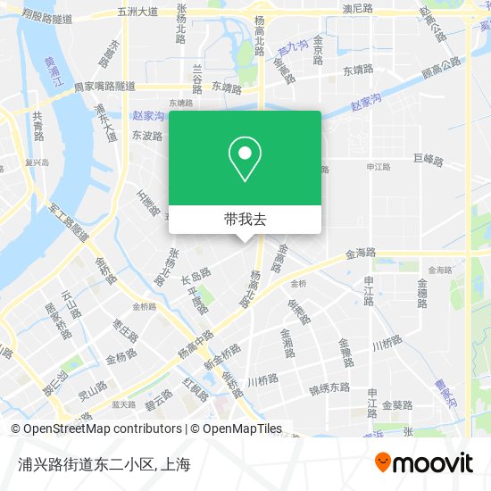 浦兴路街道东二小区地图