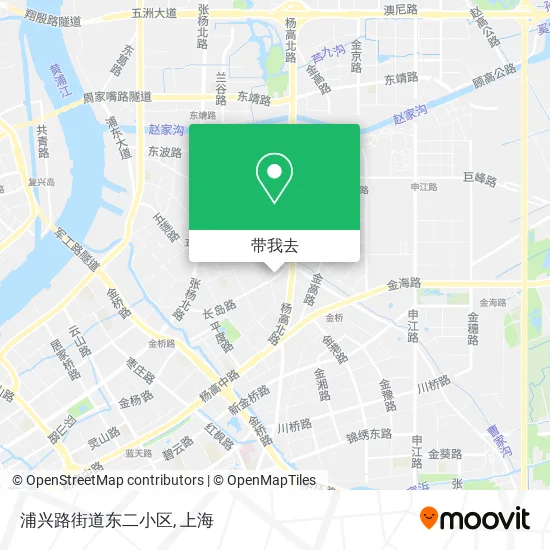 浦兴路街道东二小区地图