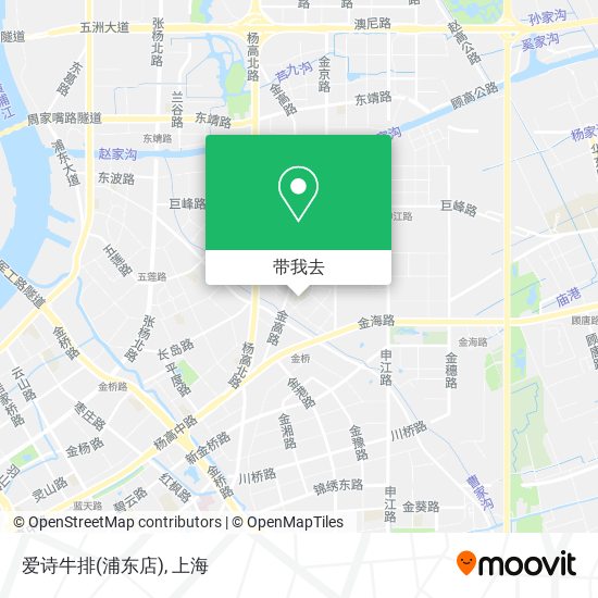 爱诗牛排(浦东店)地图