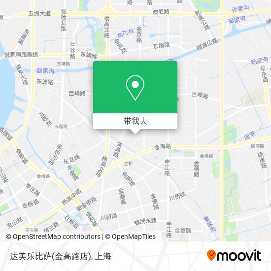 达美乐比萨(金高路店)地图