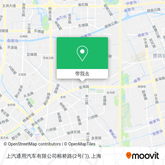上汽通用汽车有限公司榕桥路(2号门)地图
