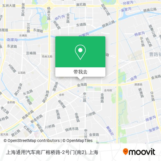 上海通用汽车南厂榕桥路-2号门(南2)地图