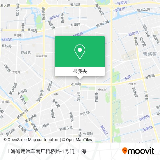 上海通用汽车南厂榕桥路-1号门地图