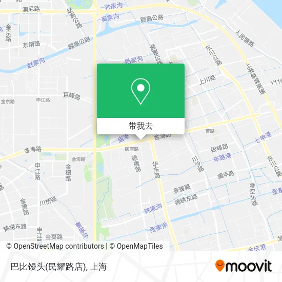 巴比馒头(民耀路店)地图