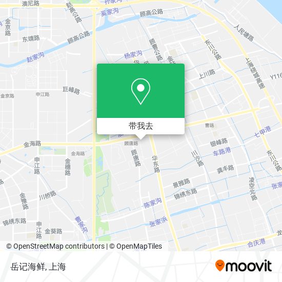 岳记海鲜地图