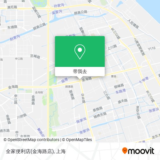 全家便利店(金海路店)地图