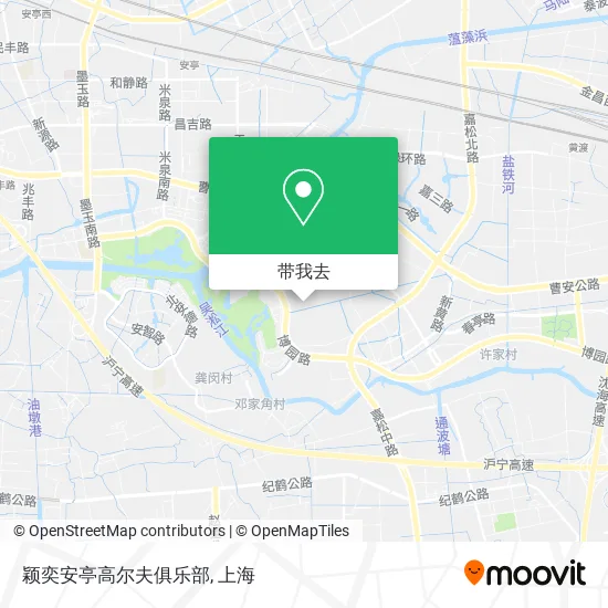 颖奕安亭高尔夫俱乐部地图