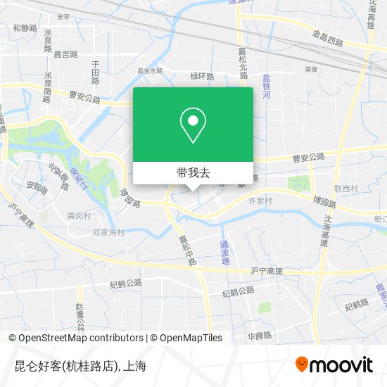昆仑好客(杭桂路店)地图