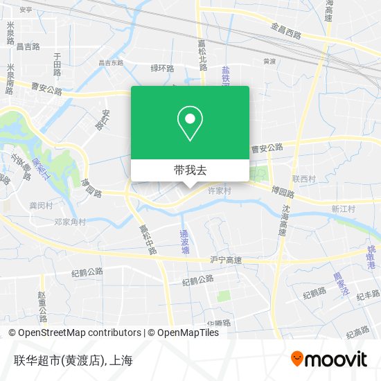 联华超市(黄渡店)地图