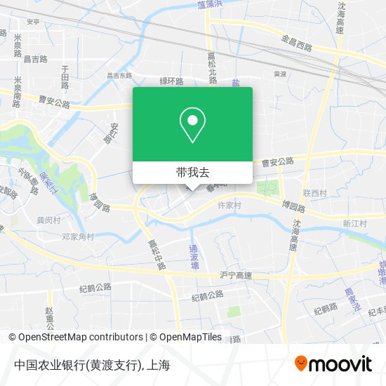 中国农业银行(黄渡支行)地图