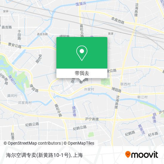 海尔空调专卖(新黄路10-1号)地图