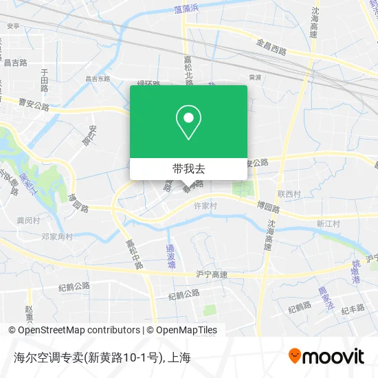 海尔空调专卖(新黄路10-1号)地图