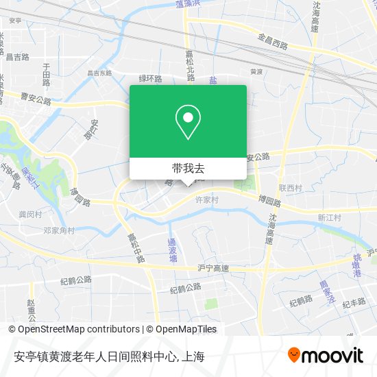 安亭镇黄渡老年人日间照料中心地图