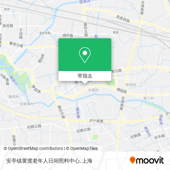 安亭镇黄渡老年人日间照料中心地图