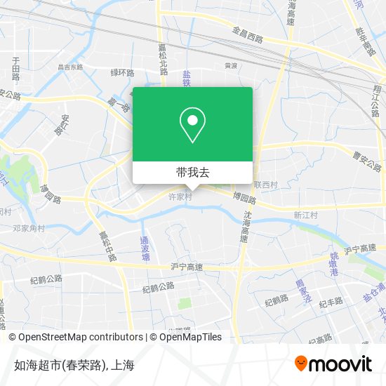 如海超市(春荣路)地图