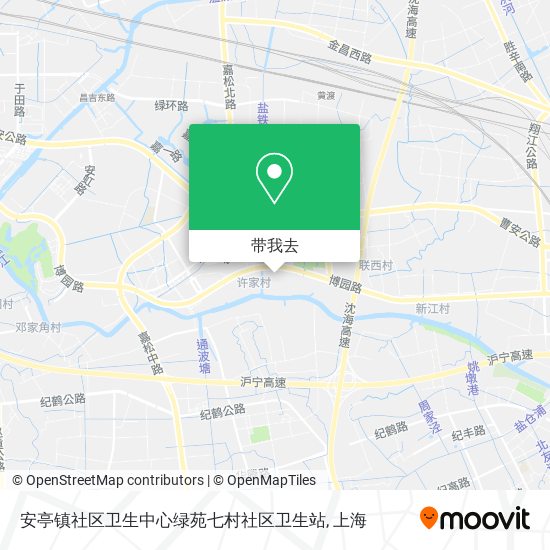 安亭镇社区卫生中心绿苑七村社区卫生站地图