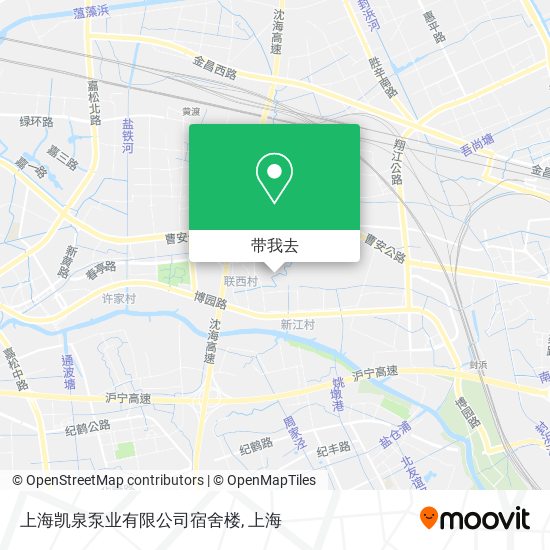 上海凯泉泵业有限公司宿舍楼地图