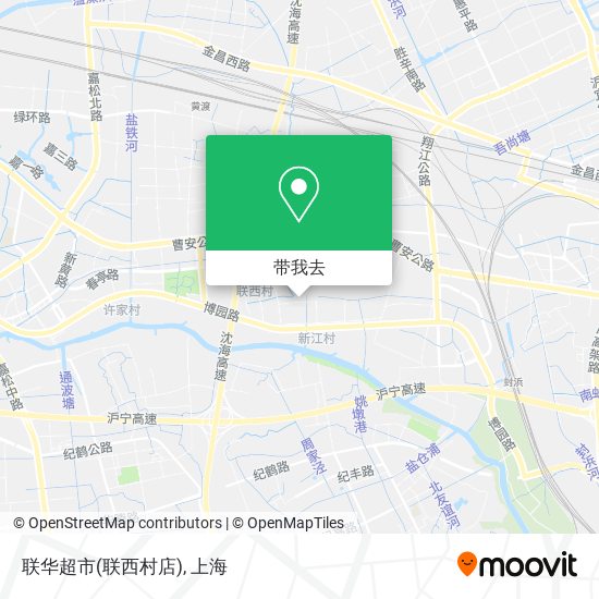 联华超市(联西村店)地图
