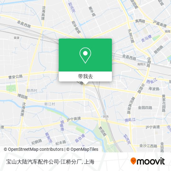 宝山大陆汽车配件公司-江桥分厂地图