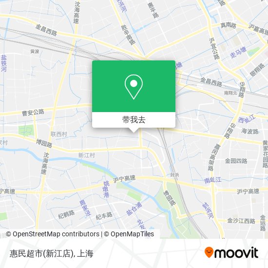 惠民超市(新江店)地图