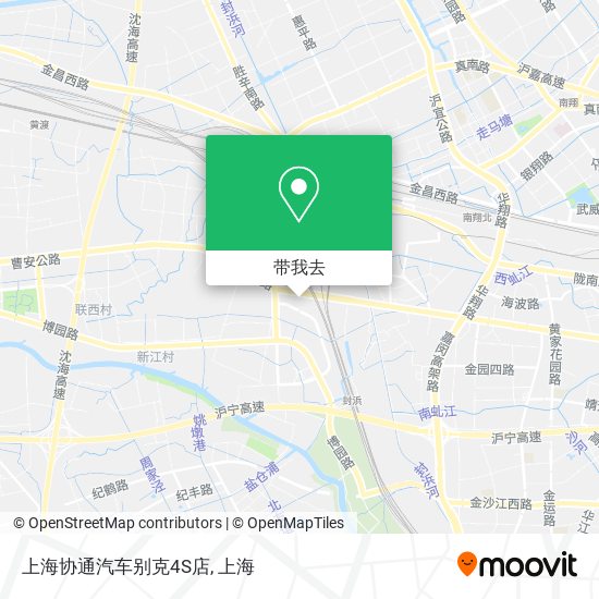 上海协通汽车别克4S店地图