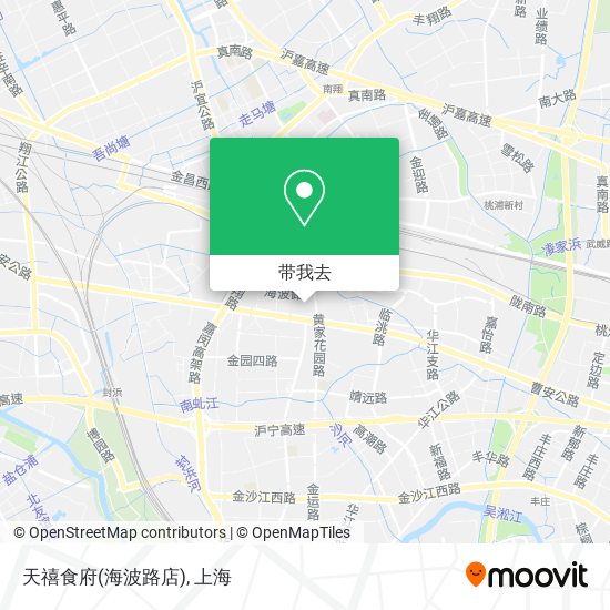 天禧食府(海波路店)地图
