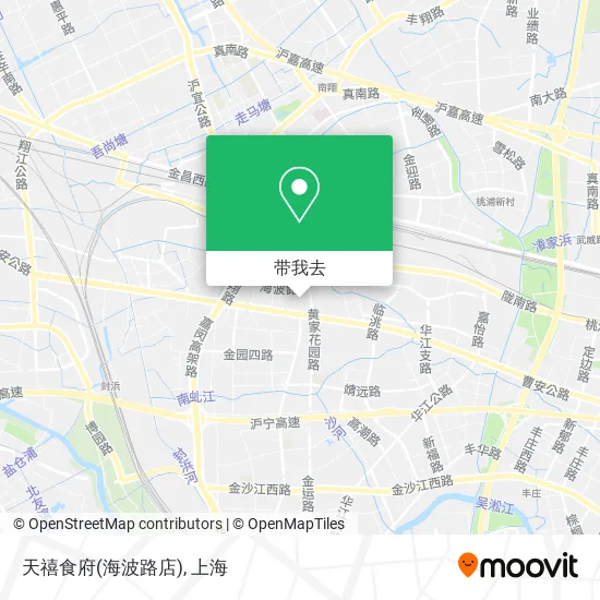 天禧食府(海波路店)地图