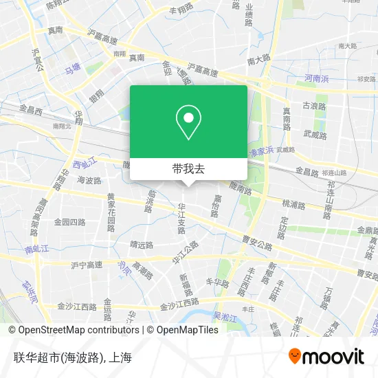 联华超市(海波路)地图