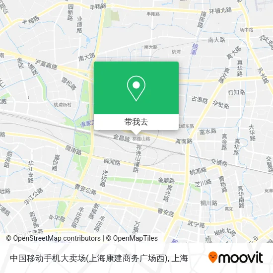 中国移动手机大卖场(上海康建商务广场西)地图